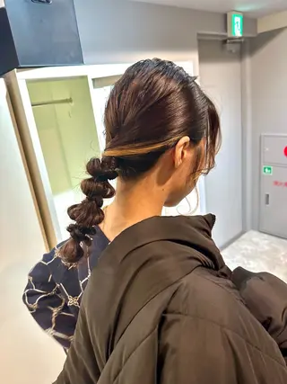 ミディアム 縮毛矯正+モテカラー 🎀✨MIHOのヘアスタイル