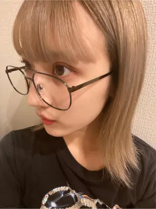 ミディアム 🧸ミルクティー🧸 kousei🧸のヘアスタイル