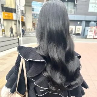 ロング カラー 色白に見える暗髪 梅田・増田のヘアスタイル