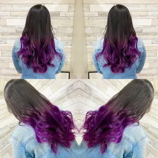 ロング カラー "PEPPU "所属・🌈推し色派手髪 ハイトーンShinのヘアスタイル