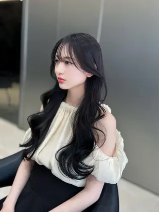 ロング カラー 髪質改善VALETTE福岡天神所属・髪質改善/レイヤー /韓国ヘアNOBUのヘアスタイル