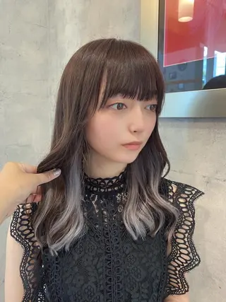 セミロング カラー 🌻井上 マリー🌻のヘアスタイル