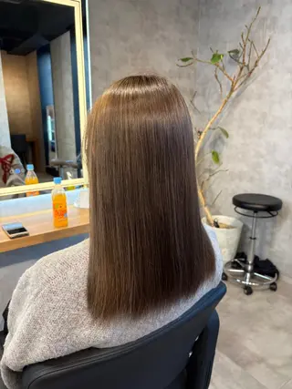 セミロング カラー ナチュラル/ モテ髪特化YUTAのヘアスタイル