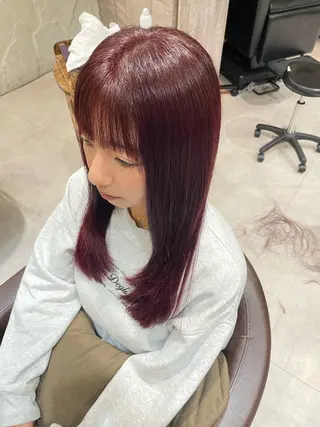ロング カラー 吉川沙知 /ナチュラルカラーのヘアスタイル