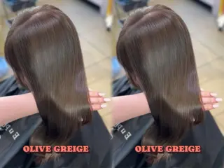 セミロング カラー 海外風レイヤー🎀 新宿MOMOKA🍑のヘアスタイル