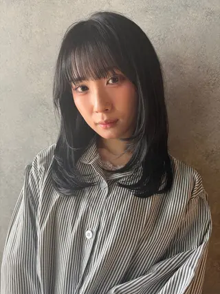 セミロング MINX/小玉拓実/ 縮毛矯正/パーマのヘアスタイル