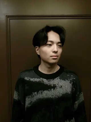 ミディアム 窪田 力也のヘアスタイル