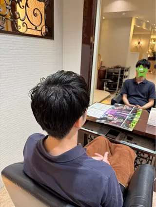 メンズ 郷右近 すずのヘアスタイル