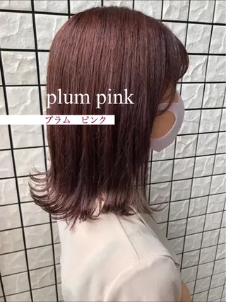 セミロング カラー 金安 かんたのヘアスタイル