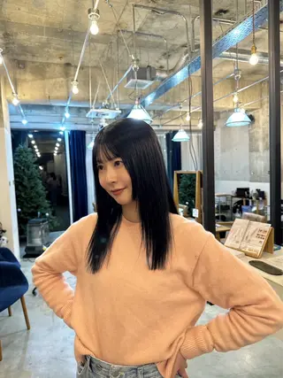 セミロング パーマ SABO栄店所属・SABO /透明感カラー/美髪のヘアスタイル