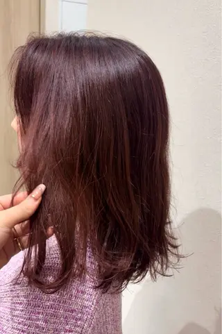 ミディアム カラー バレイヤージュ/ヘア アレンジ/shionのヘアスタイル