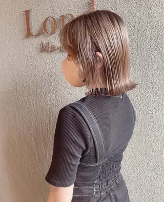 ショート カラー ❤️ブリーチなし💚 ダブルカラー平野実花のヘアスタイル