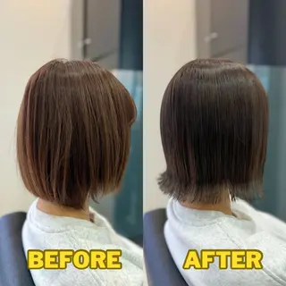 ショート YASU🍎CUT 赤系カラー/ヘアケアのヘアスタイル