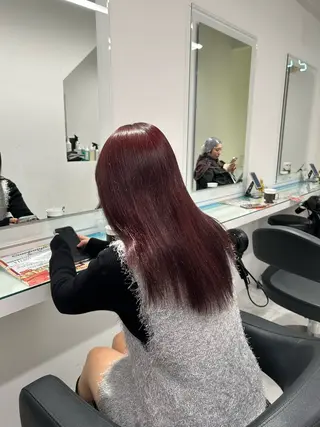 セミロング カラー ブリーチ無し透明感 🕊AZUSAのヘアスタイル