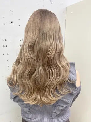 ロング カラー ザクザクレイヤー 🍀/ブリーチ/小田のヘアスタイル