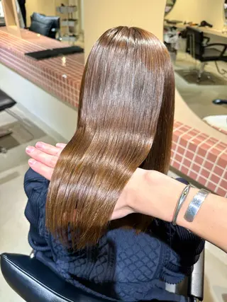 セミロング パーマ 髪質改善マスター 長尾勇弥/梅田中津のヘアスタイル