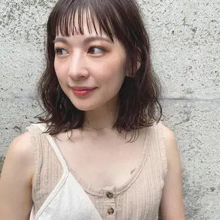 ミディアム カラー 代表🎀 ふわモテ愛 され髪🩷yumiのヘアスタイル