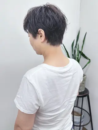 ショート パーマ 小顔ボブ/お悩み解決 /ボブパーマ/とういのヘアスタイル