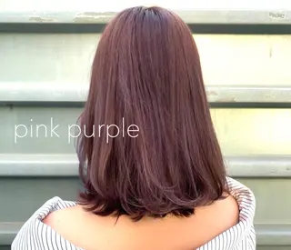 ミディアム カラー ヘアアレンジ satsuki 暖色・ブラウンカラーのヘアスタイル