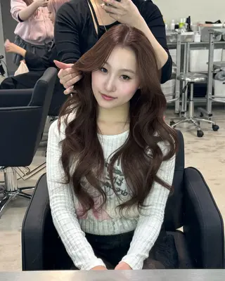 ロング カラー 艶カラー♡クール トレンドヘア♡アユミのヘアスタイル