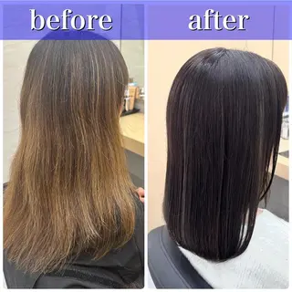 セミロング カラー モテ髪💛美髪矯正 ✨艶髪特化🫧山根のヘアスタイル