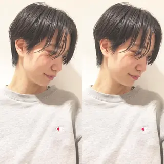 ショート カラー パーマ Memories水天宮前所属・花渕 俊彦のヘアスタイル