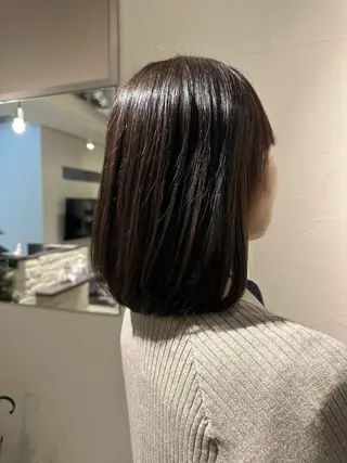 ミディアム 町田/透け感/透明感 Shibuのヘアスタイル