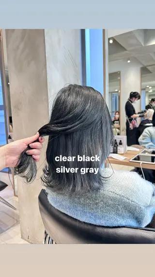 カラー miko🪽地毛風/ ハイトーン/レイヤーのヘアスタイル