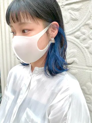ショート カラー 退色まで透明感ある ダブルカラー/リクのヘアスタイル