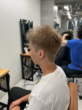 ショート カラー メンズ メンズ特化/パーマ /フェード/洋輔のヘアスタイル