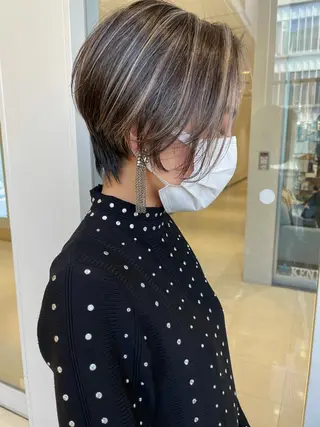 ショート カラー SALOWIN  原宿ash所属・タナカ タクヤのヘアスタイル