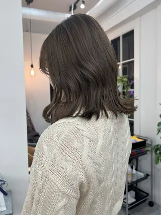ミディアム カラー レイヤーボブ/ 艶カラー/サナ🌼のヘアスタイル