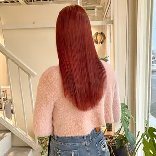 ロング カラー 安西 香利奈のヘアスタイル