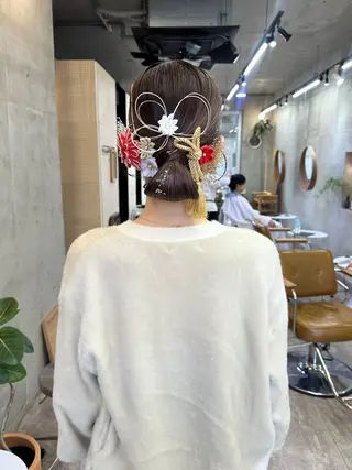 ミディアム ヘアアレンジ レイヤーカット💫 ／HARUKA🎀のヘアスタイル