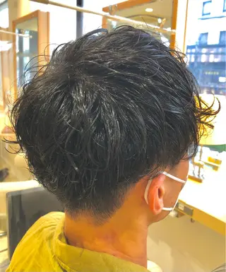 ショート パーマ メンズ 低ダメージ施術/ 🐮牛木 史裕🐮のヘアスタイル