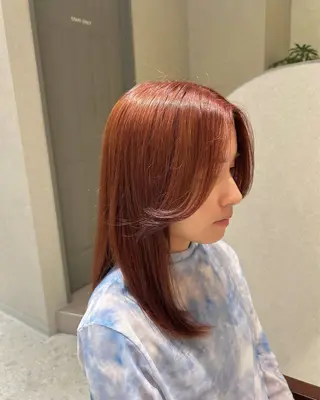 セミロング カラー LOVESTOIKE 井上つぐみ/透明感のヘアスタイル