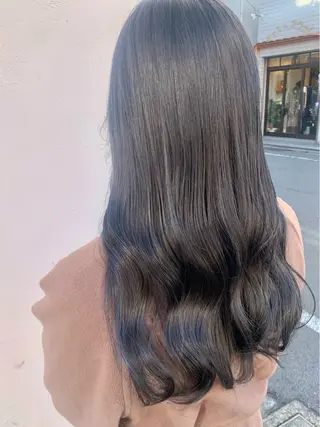ロング カラー ボブ/美髪矯正 /佐藤　奈巳のヘアスタイル