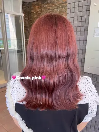 セミロング 🎀透明感カラー 🐈ナズナのヘアスタイル