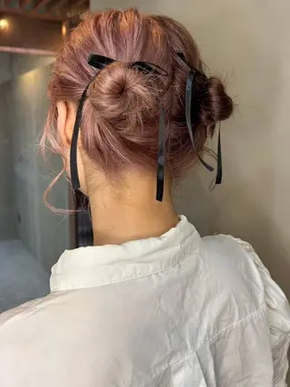 ヘアアレンジ ブリーチ/ハイトーン 心斎橋/honokaのヘアスタイル