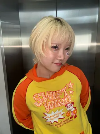 ショート Null所属・残留しないハイトーン 🎀マホのヘアスタイル