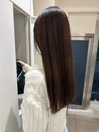 ロング カラー タイトボブ個性派カラ ーAKANEのヘアスタイル