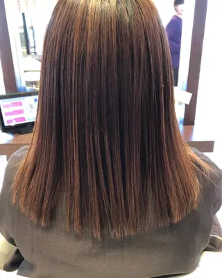 セミロング EARTH長岡店🩵 石原莉穂のヘアスタイル