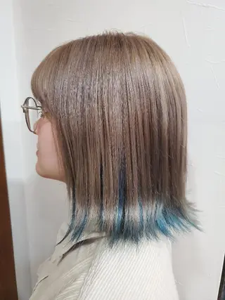 ミディアム カラー パーマ ヘアアレンジ ネイル マツエク・マツパ ◆ショート/ボブ/ 髪質改善◆松本尚弥のヘアスタイル