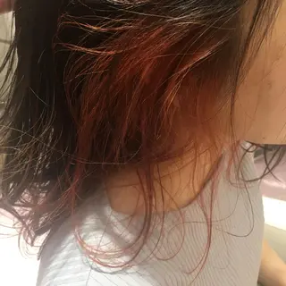 セミロング カラー ボブ/暖色/デザイン KOYUKI⛄️のヘアスタイル