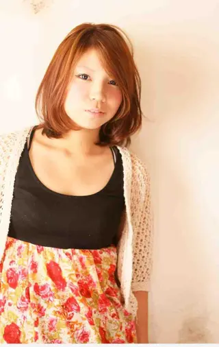 ミディアム カラー marie-anne 浜松元目店のヘアスタイル