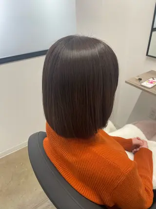 ミディアム カラー 菅野 萌愛のヘアスタイル