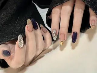 ネイル Hana Bloom Nail💜Akiのネイルデザイン