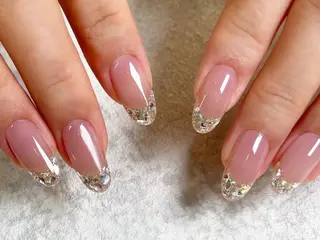 ネイル ネイルサロンAiri 長さ出し·シンプルのネイルデザイン