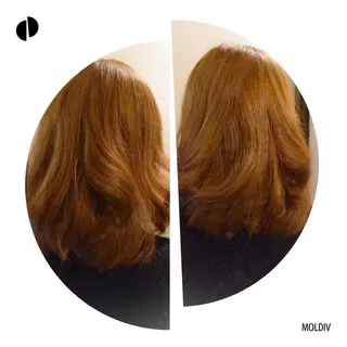 ミディアム セミロング カラー ✨縮毛矯正✨髪質改善 ナカシマ ユミのヘアスタイル