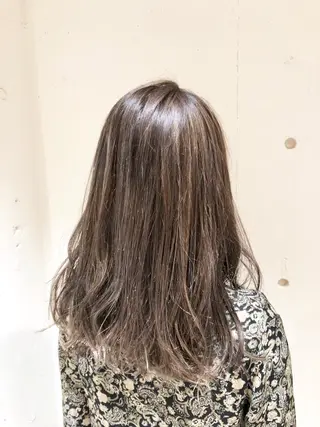 セミロング カラー パーマ ヘアアレンジ 【ツヤ髪美容師】 ツダケイスケのヘアスタイル